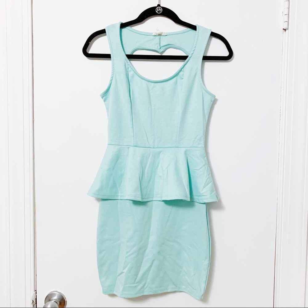 Kirra mint peplum dress